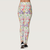 Kleurrijke Bloem Leggings (Achterkant)