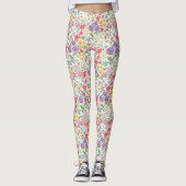 Kleurrijke Bloem Leggings (Voorkant)