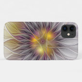 Kleurrijke Bloem Lichtend, Abstracte Moderne Fract Case-Mate iPhone Case (Achterkant (horizontaal))