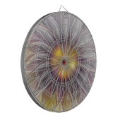 Kleurrijke Bloem Lichtend, Abstracte Moderne Fract Dartbord (Voorkant Links)