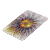 Kleurrijke Bloem Lichtend, Abstracte Moderne Fract Magneet (Linkerzijde)
