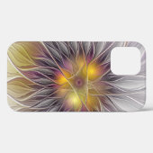 Kleurrijke Bloem Lichtgevend, Abstract Moderne Fra Case-Mate iPhone Case (Achterkant (horizontaal))