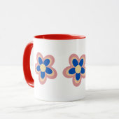 Kleurrijke Bloem Mok (Voorkant links)