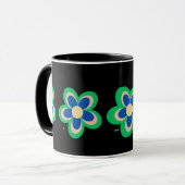 Kleurrijke Bloem Mok (Voorkant links)