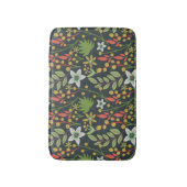 Kleurrijke bloem naadloze patroonbloemen en verlat badmat (Voorkant Verticaal)