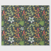 Kleurrijke bloem naadloze patroonbloemen en verlat cadeaupapier (Vlak)