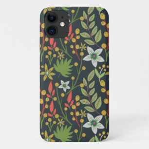Kleurrijke bloem naadloze patroonbloemen en verlat Case-Mate iPhone case