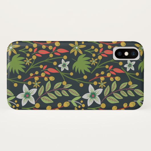 Kleurrijke bloem naadloze patroonbloemen en verlat Case-Mate iPhone case (Achterkant (horizontaal))