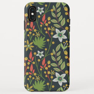 Kleurrijke bloem naadloze patroonbloemen en verlat Case-Mate iPhone case