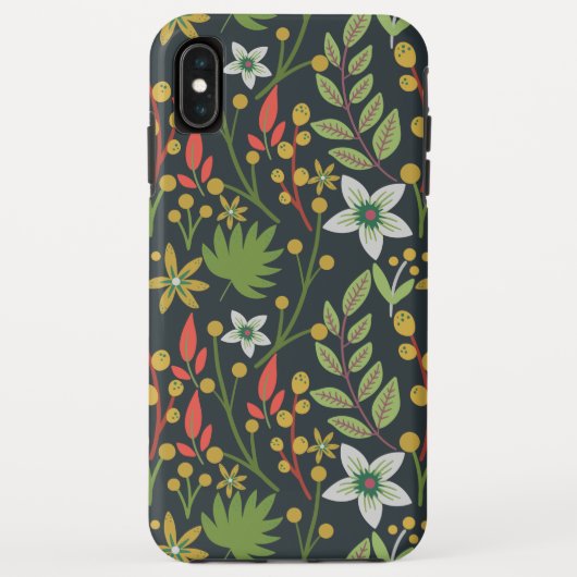Kleurrijke bloem naadloze patroonbloemen en verlat Case-Mate iPhone case (Achterkant)