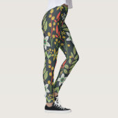 Kleurrijke bloem naadloze patroonbloemen en verlat leggings (Rechts)
