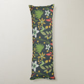 Kleurrijke bloem naadloze patroonbloemen en verlat lichaamskussen (Achterkant (Verticaal))