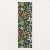 Kleurrijke bloem naadloze patroonbloemen en verlat yogamat (Voorkant)