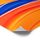 Kleurrijke Bloem Power Painting Poster (Hoek)