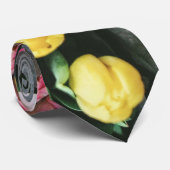 kleurrijke bloem stropdas (Opgerold)