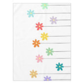 kleurrijke bloem tafelkleed (Voorkant)