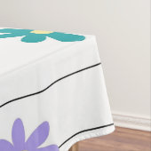 kleurrijke bloem tafelkleed (Voorbeeld)