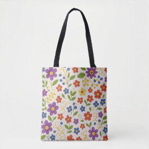 Kleurrijke Bloem Tas