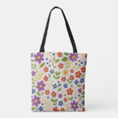 Kleurrijke bloem tas (Achterkant)