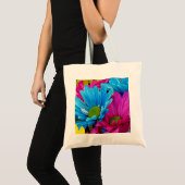 Kleurrijke Bloem Tote Bag (Voorkant (product))
