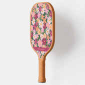 Kleurrijke Bloem Tuin Custom Name Pickleball Paddle (Links)