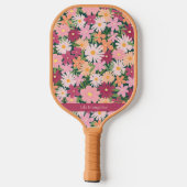 Kleurrijke Bloem Tuin Custom Name Pickleball Paddle (Achterkant)