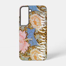 Kleurrijke bloem William Morris Voeg een naam toe