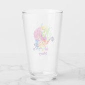 Kleurrijke bloemachtige hagedis glas (Achterkant)