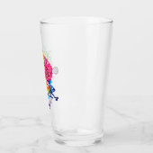 Kleurrijke bloemachtige hagedis glas (Links)