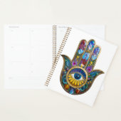 Kleurrijke Bloemblaadjes Bladeren Hamsa Saffier De Planner (Display)