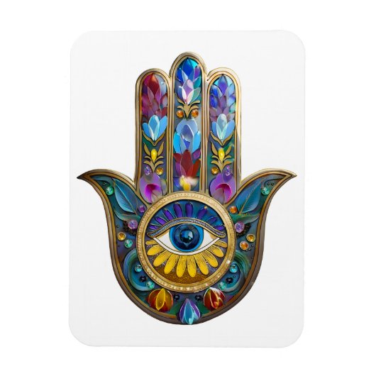 Kleurrijke Bloemblaadjes Bladeren Magneet (Verticaal)