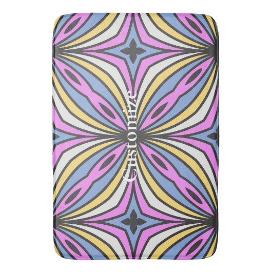 Kleurrijke Bloemblaadjes Thunder_Cove Badmat (Voorkant Verticaal)