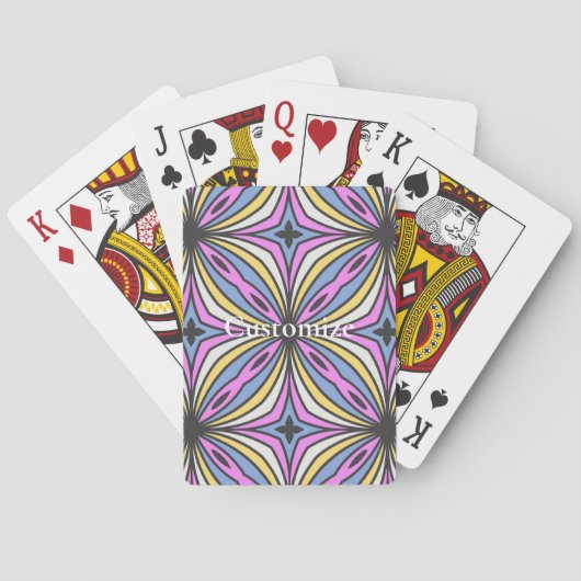 Kleurrijke Bloemblaadjes Thunder_Cove Pokerkaarten (Achterkant)