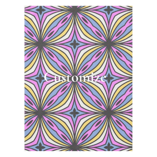 Kleurrijke Bloemblaadjes Thunder_Cove Tafelkleed (Voorkant)