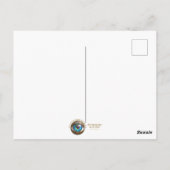 Kleurrijke bloemblaadjes turquoise derde oog hamsa briefkaart (Achterkant)