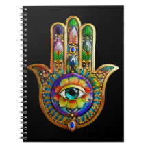 Kleurrijke bloemblaadjes turquoise derde oog hamsa