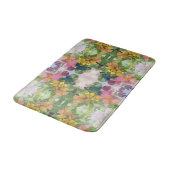 Kleurrijke bloemblaadjes Waterverf Patroon Schilde Badmat (Gekanteld)