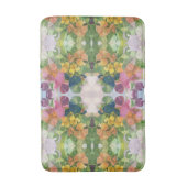 Kleurrijke bloemblaadjes Waterverf Patroon Schilde Badmat (Voorkant Verticaal)