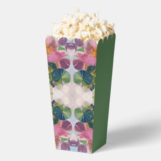 Kleurrijke bloemblaadjes Waterverf Patroon Schilde Bedankdoosjes (Popped)