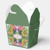 Kleurrijke bloemblaadjes Waterverf Patroon Schilde Bedankdoosjes (Geopend)