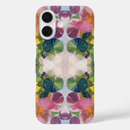 Kleurrijke bloemblaadjes Waterverf Patroon Schilde iPhone 16 Hoesje