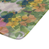 Kleurrijke bloemblaadjes Waterverf Patroon Schilde Snijplank (Hoek)