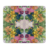 Kleurrijke bloemblaadjes Waterverf Patroon Schilde Snijplank (Voorkant)
