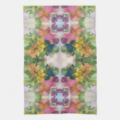 Kleurrijke bloemblaadjes Waterverf Patroon Schilde Theedoek (Verticaal)