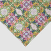 Kleurrijke bloemblaadjes Waterverf Patroon Schilde Tissuepapier (Detail)