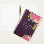 Kleurrijke bloemboeket naam planner (Display)