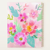 Kleurrijke bloemboeketplanner planner (Achterkant)
