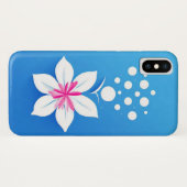 Kleurrijke bloemcompositie op blauwe achtergrond Case-Mate iPhone case (Achterkant (horizontaal))