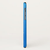 Kleurrijke bloemcompositie op blauwe achtergrond Case-Mate iPhone case (Achterkant/links)