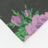 kleurrijke bloemdecoratieve roos fleece deken (Hoek)